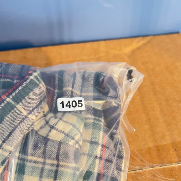 L.L. Bean Flannel Button Down Shirt Men's Large TALL Made in USA Pocket Plaid - Picture 9 of 9